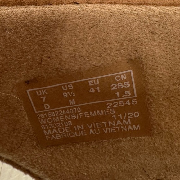 Clarks Women's Margee Eve Heeled Sandal Corked Wedges Tan Leather US Size 9.5 - Picture 11 of 16